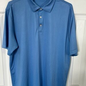 Peter Millar Blue Polo Shirt Classic Design